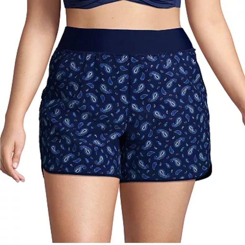Lands’ End swim/board shorts 18 W